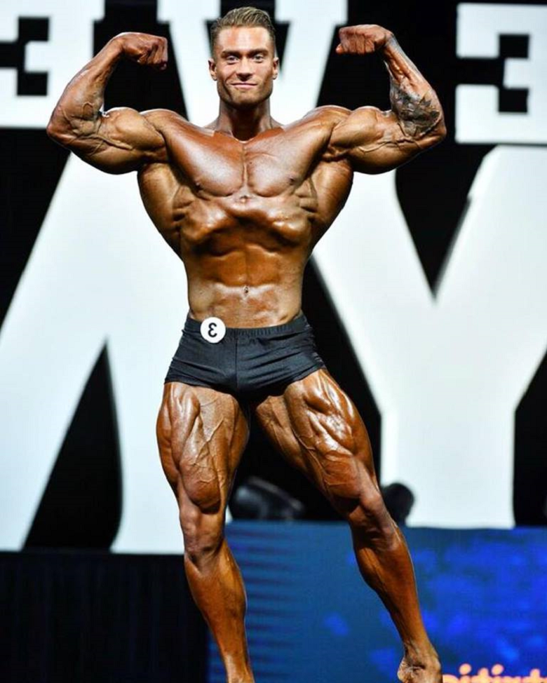 Chris Bumstead Front Double Biceps