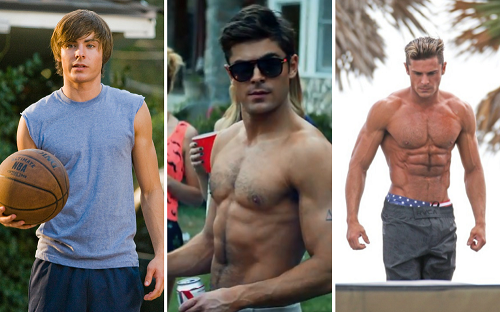 Zac Efron muscles