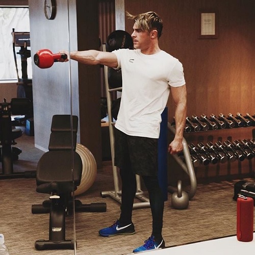 Zac Efron Working Out